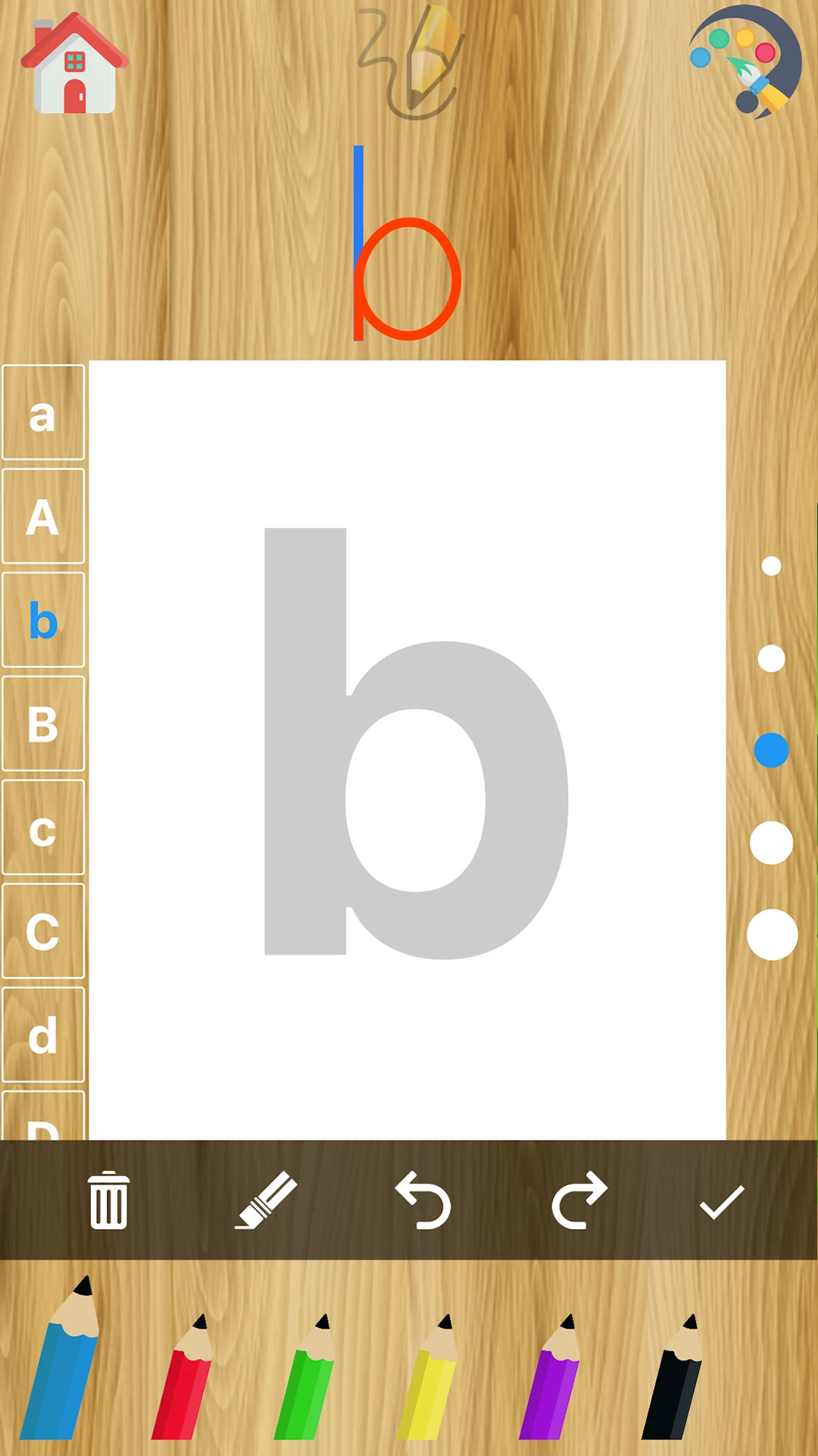 Bé Học Chữ Cái Viết Tô Màu ABC screenshot