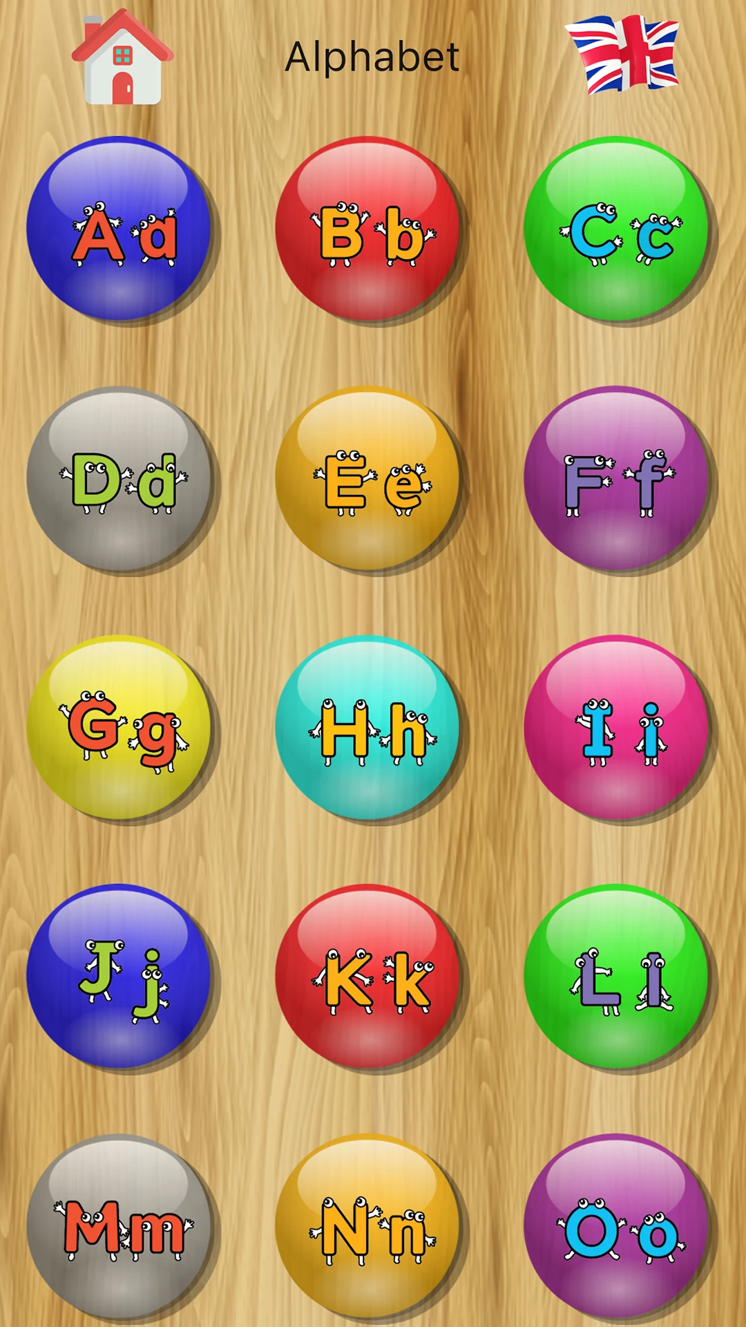 Bé Học Chữ Cái Viết Tô Màu ABC screenshot